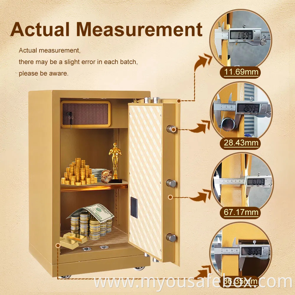High Security Fire Safe Box Customized Fireproof Safes